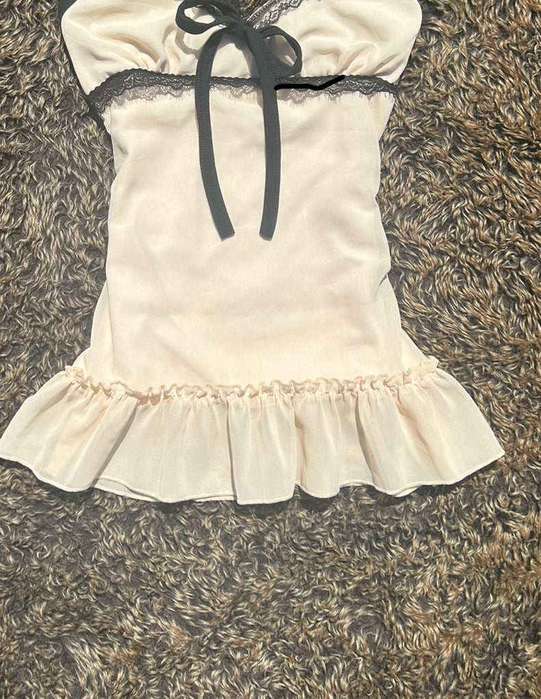 Cream Lace Camisole Vest Top