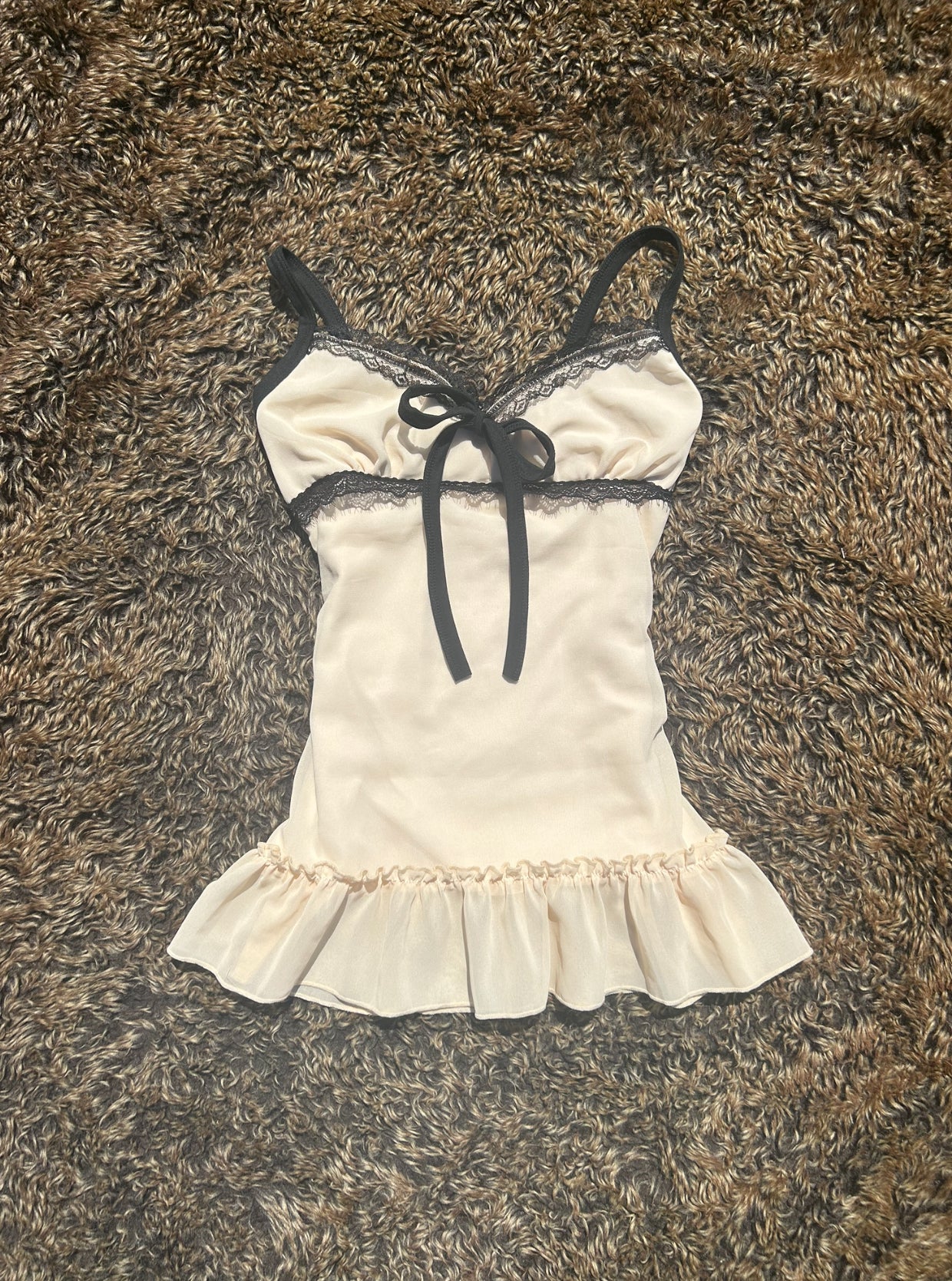 Cream Lace Camisole Vest Top