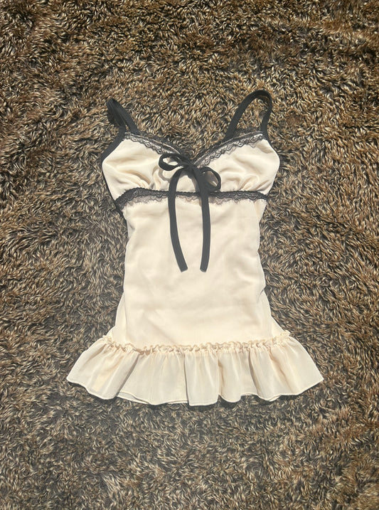 Cream Lace Camisole Vest Top