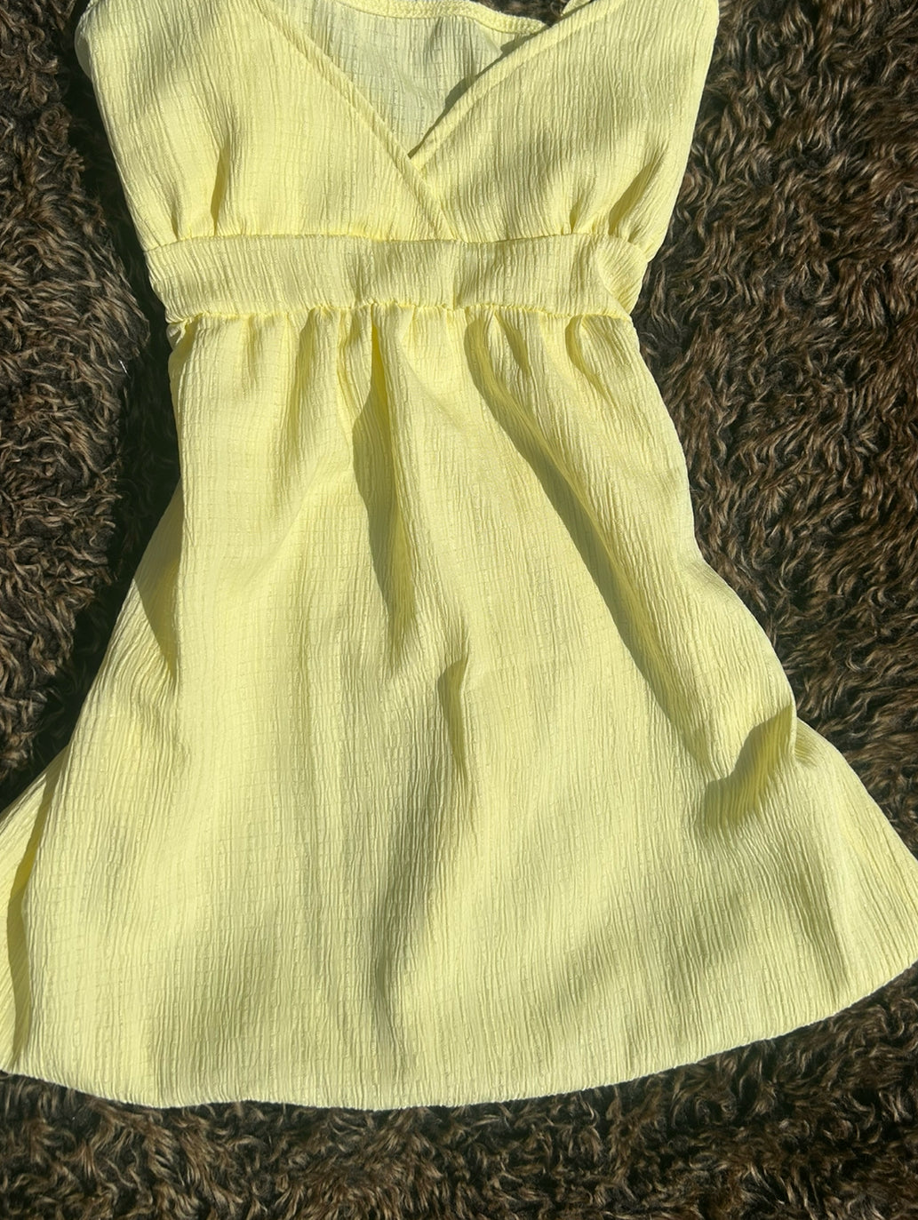 Yellow Float Tie-Up Back Camisole Vest Top